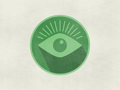 Eye eye green icon shadow texture