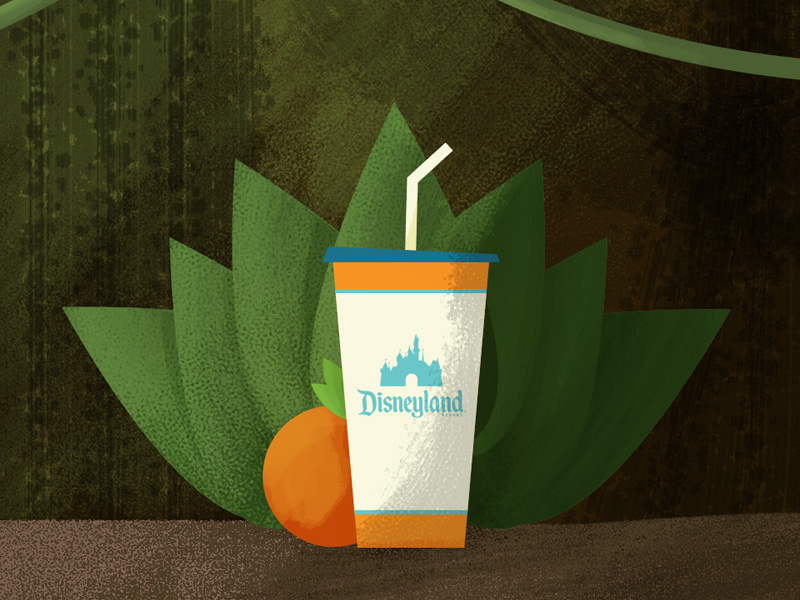 Disneyland adventure adventureland disney disneyland illustration jungle