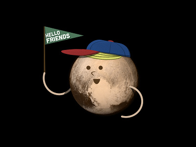 New Friends baseball hat cap friends new pluto solar system space