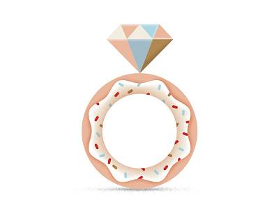 Doughnut Ring diamond donut doughnut engagement ring ring wedding