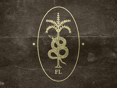 Florida flag florida illustration logo palm tree palm trees snake state texture