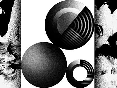 Shapes 01 abstract ball black illustration metal shapes sphere steel white
