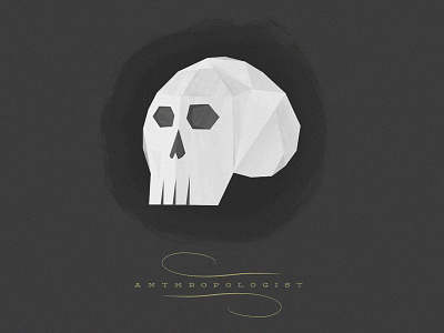 Anthropologist illustration photoshop skull