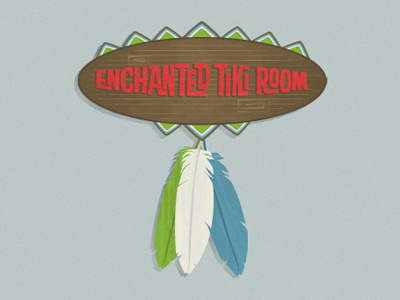 Tiki Room disney illustration tiki walt