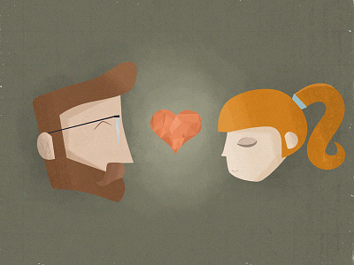 Valentine illustration photoshop