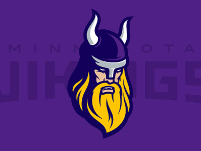 Minnesota Vikings Rebrand Concept Logo minnesota nfl rebranding sports branding sports logo viking vikings