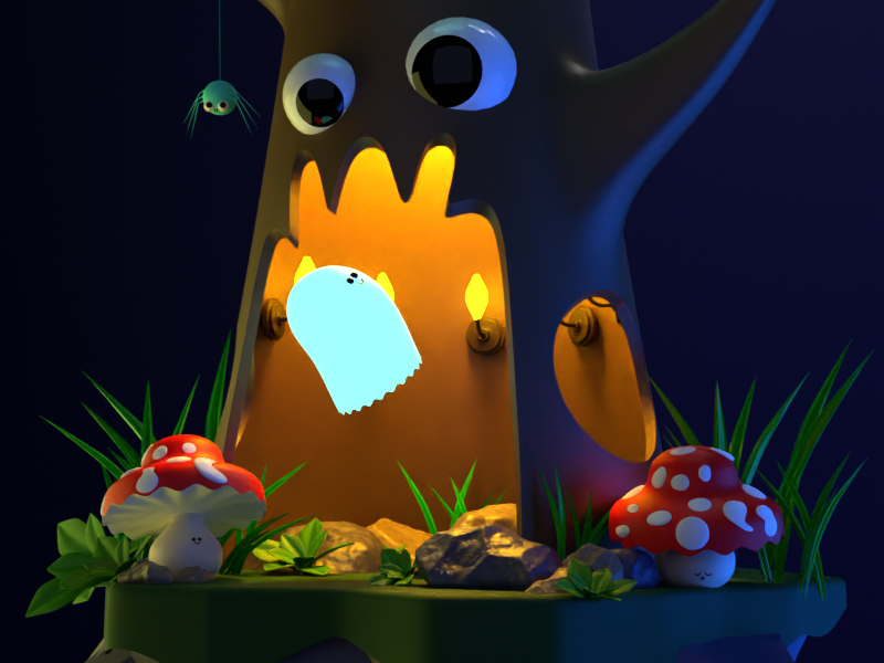 ghost tree by Eli Shariflu on Dribbble