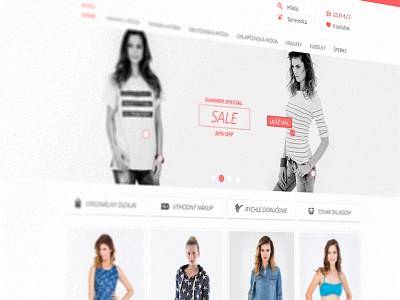 E-commerce website e-commerce flat homepage minimal ui ux website