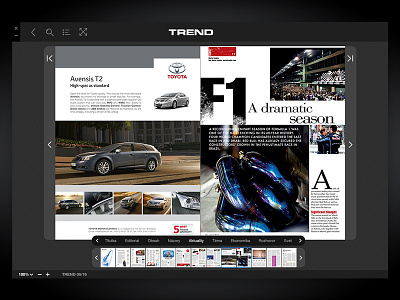 CoverPage Reader - Desktop digital magazine newstand ui ux