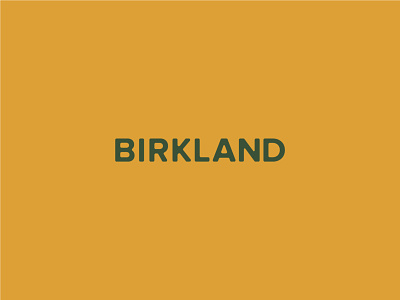 Birkland Wordmark branding design logo logo design branding logodesign outdoor logo outdoors simple typography vector wordmark wordmark design wordmark logo wordmarks