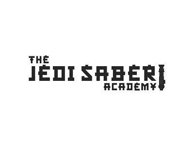 The Jedi Saber Academy Logo academy icon jedi light lightsaber logo saber senshi speed star star wars symbol