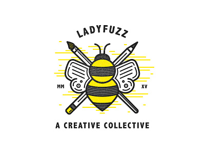 Ladyfuzz Bee Merch Design bee bumble bee buzz collective creative fanzine ladyfuzz magazine merch wasp yellow zine