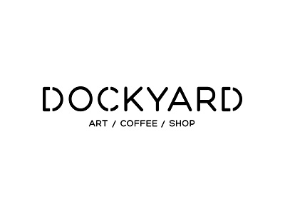 Dockyard Logo & Branding art bristol coffee dockyard logo minimal shop simple