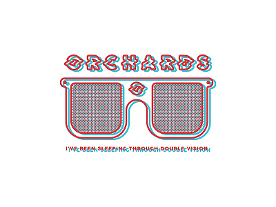 Orchards - Double Vision 3d band double vision glasses merch orchards t shirt