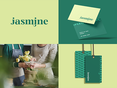 Jasmine brand identity branding florist flower flower shop logo