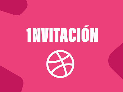 1NVITACIÓN dribbble invitación invite