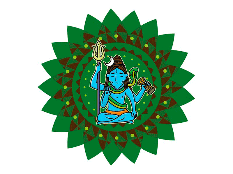 Shiva Animation animation god ilustracion shiva mandala