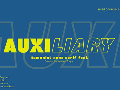 Auxiliary sans serif