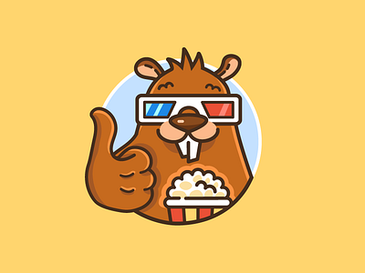 Beaver Like beaver character like logo movie