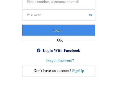 Instagram Login page