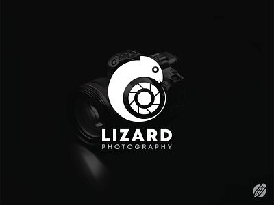 Lizard Photography Logo animal bird branding chameleon creative logo design graphic design graphicmine illustration lizard logo logo folio 2022 logo ideas lzrd modern simple typography vector