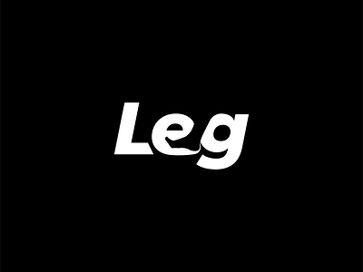 Leg negative space Logo
