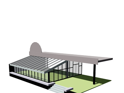 Architecture project 3d model vizualization building structure