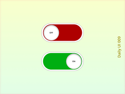 Daily UI 009 - On/Off Switch design ui ux