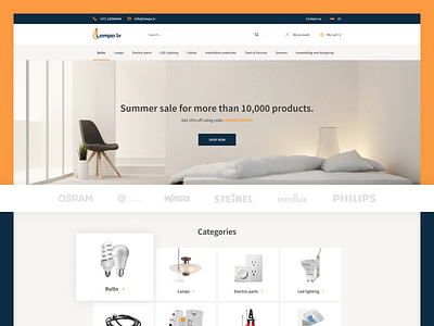 Lampa - Latvia adobexd design designer ecommerce magento magento 2 solution specialists ui ux web design website