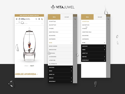 Vita Juwel - Germany adobexd design ecommerce magento ui ux