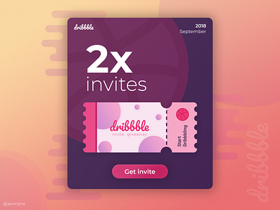 2x Dribbble Invites 2x dribbbleinvites giveaway invite invite giveaway
