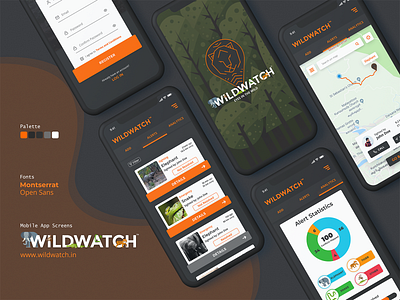 WildWatch App UI Design android app app ui iphone mobile app ui uiux uiuxdesign