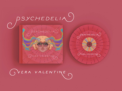 Psychedelia album album cover album cover designer branding cover cover art cover design design digital illustration illustration psychedelic psychedelic art psychedelic design retro