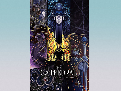 The Cathedral comic art comic cover cover cover art critical role design dnd dungeons and dragons illustration poster poster design vintage vintage poster design
