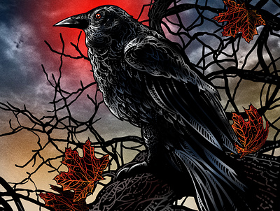 The October Kingdom animation freecomics illustratedbook illustration motionbook onlinecomics raven scratchboard