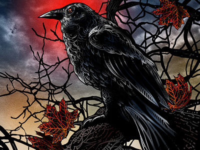 The October Kingdom animation freecomics illustratedbook illustration motionbook onlinecomics raven scratchboard