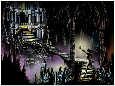 Tomb of the Black Jewel animation bookillustration comics dyingearth freecomics illustratedbook illustration scratchboard