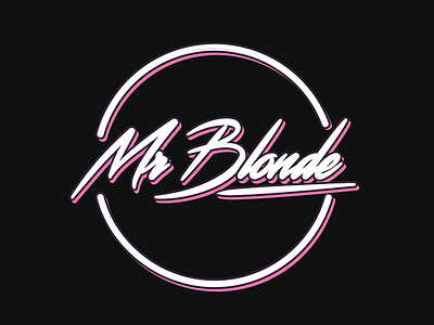 Logo design Mr Blonde amsterdam branding dj logo design mr blonde personal branding