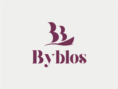 Logo restaurant Byblos branding identity logo logotype restaurant ship web