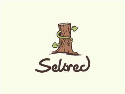 Sekred Logo proposal forest foret leaf logo logotype oorientation secret wood