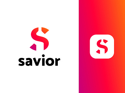 Savior, save your party alcohol alcool bottle delivery gradient icon logo logotype night party savior typography