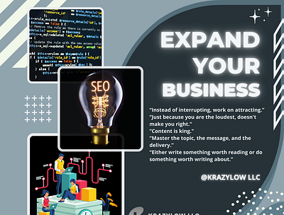 Expand Your Business branding business dataentry krazylowseo leadgeneration webdesign webdevelopment