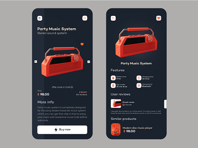 Music app dark edition app design branding cooldesign design graphic design ui user experience user interface vector