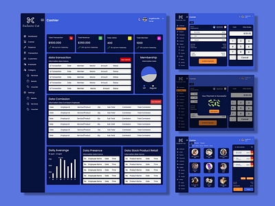 Exclusive Cut Cashier App | Web Design