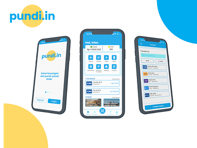 pundi.in E-wallet App | UI Mobile design