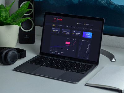 Tesla exchange template exchange mockup stock market tesla