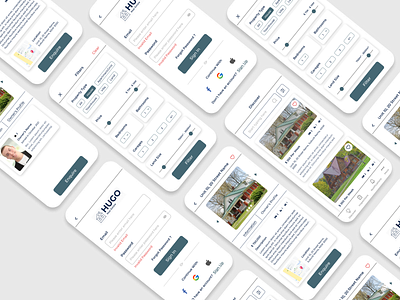 HUGO Real Estate App mobile app real estate ui uiux