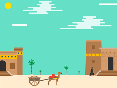 Egyptian Scene education graphic design illustration vector