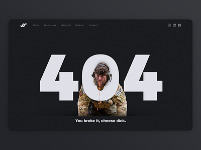 404 Page 404 404 error 404 page design just for fun personal brand personal website ui ux website