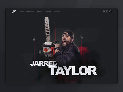 Jarred Taylor website header